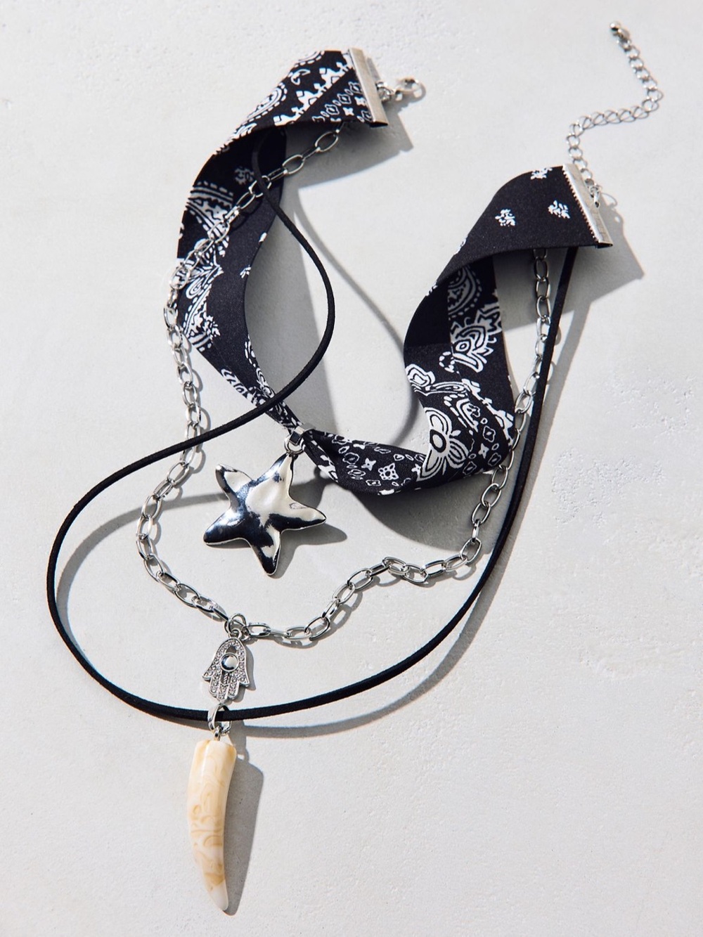 NWT Urban Outfitters Jupiter Bandana Layered Necklace